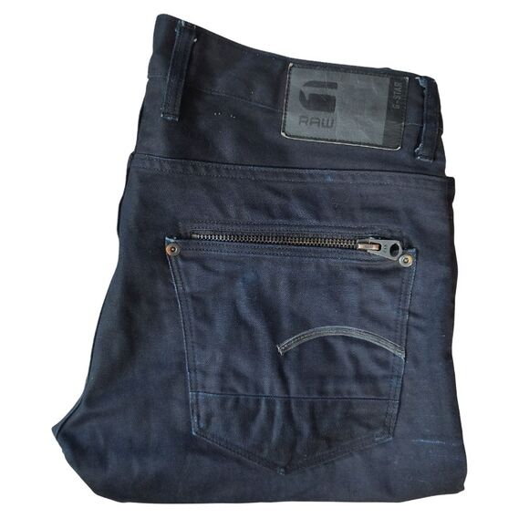 G-Star Raw Attacc Jeans Men’s 36X32 Blue Slim Straight Button Fly - Picture 3 of 6